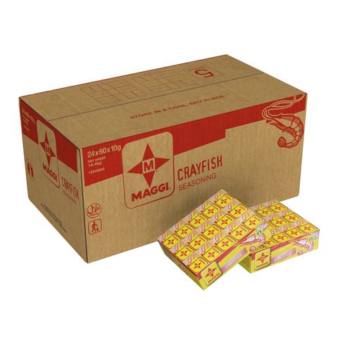 CRAYFISH CUBES CARTON  (10G X 60) X 24 PACKS